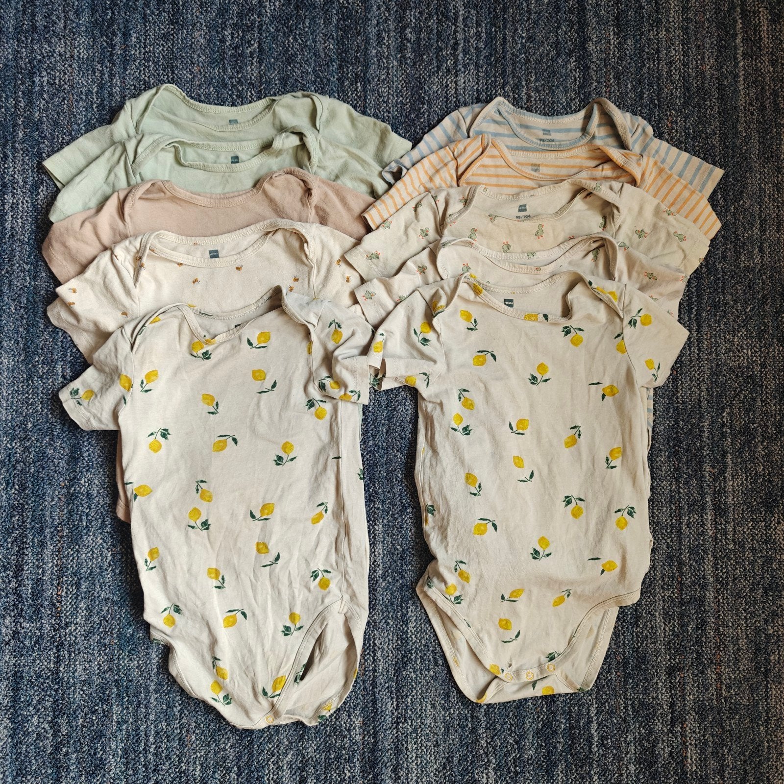 10 x HEMA romper biologisch katoen met stretch | 98 -104

Op, Kinderen en Baby's, Babykleding | Baby-kledingpakketten, Ophalen of Verzenden