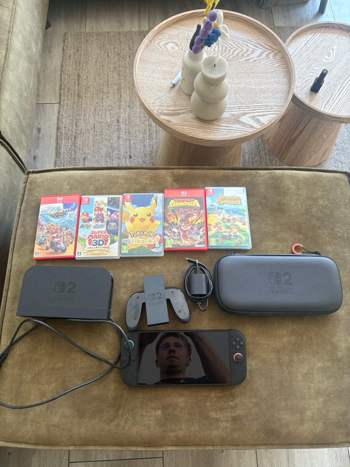 Nintendo Switch 2 met 5 games en accessoires, Met games, Met 2 controllers, Ophalen of Verzenden, Zo goed als nieuw