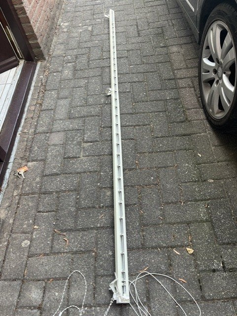rail voor verticale lamellen, Ophalen, Gebruikt, Wit, Lamellen