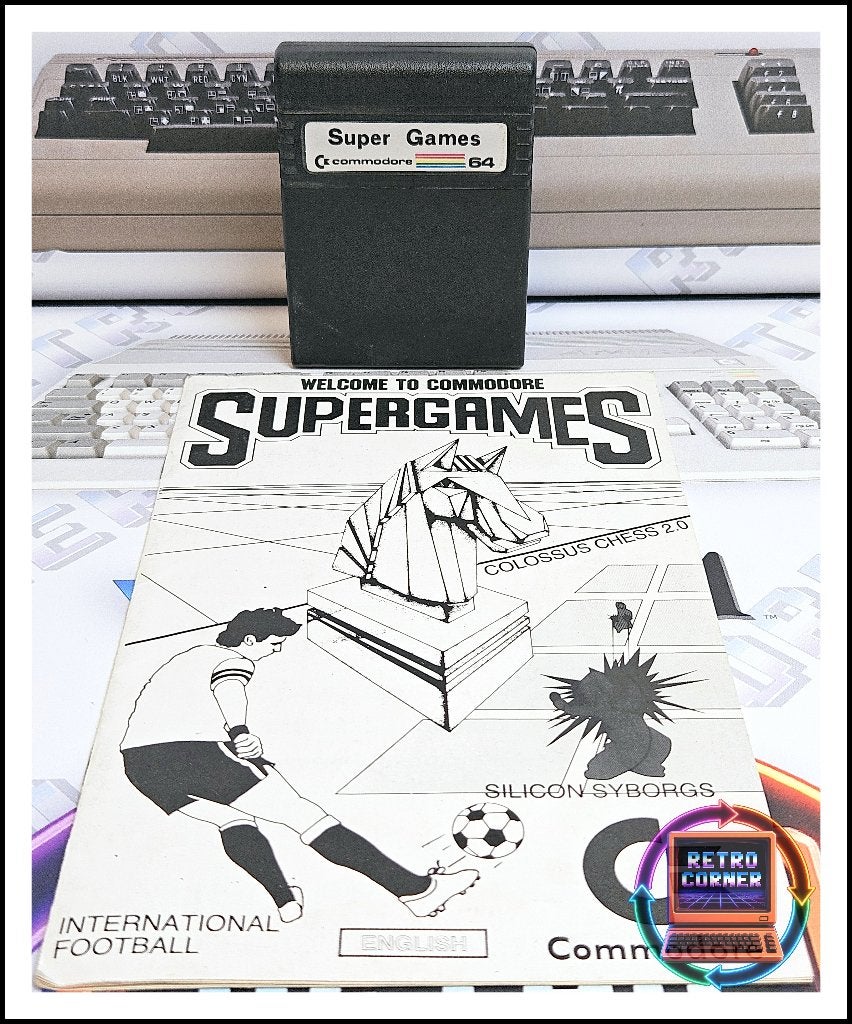 Commodore 64 Super Games cartridge, 3-in-1, werkend getest, Computers en Software, Verzenden, Commodore 64