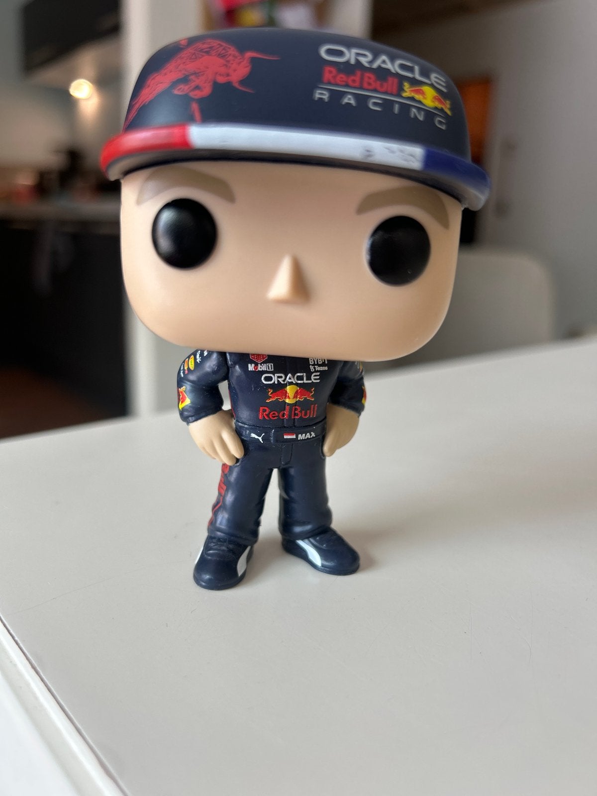 Funko Pop Max Verstappen Red Bull Racing, Ophalen of Verzenden, Zo goed als nieuw