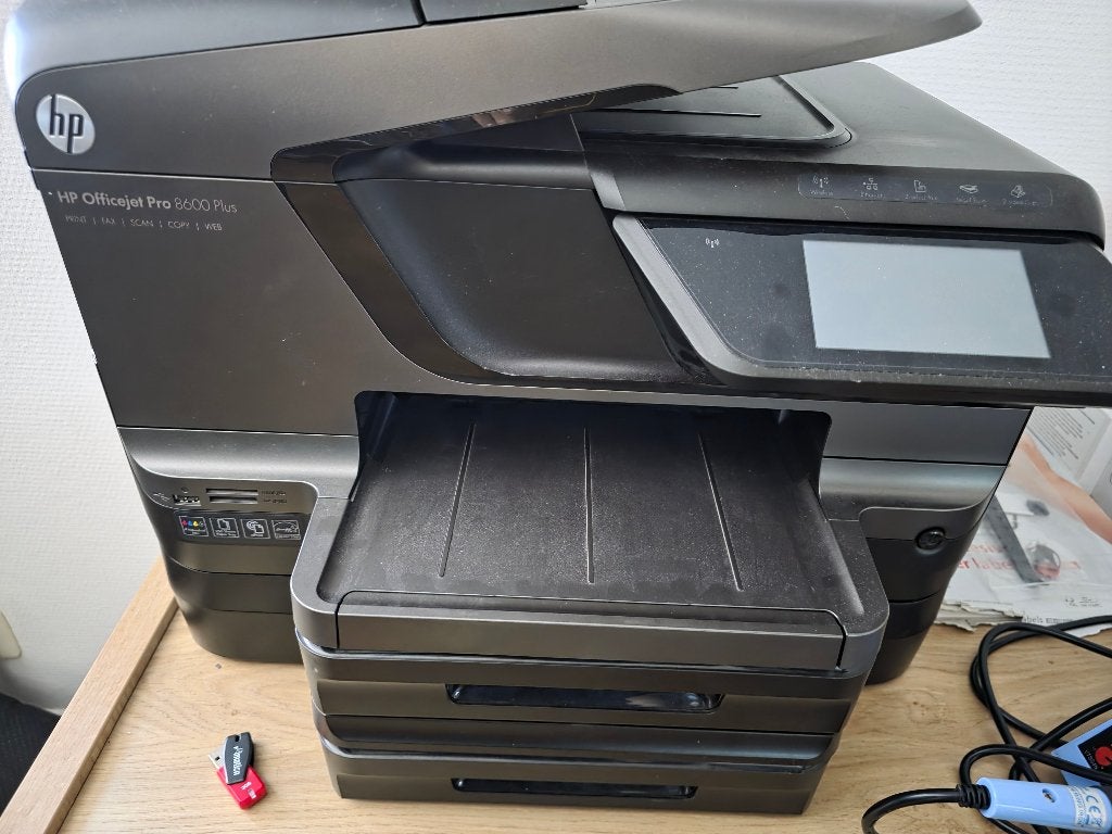 HP Officejet Pro 8600 Plus (eventueel met 7 inktpatronen), Computers en Software, Printers, Hp, Gebruikt, Printer, Inkjetprinter