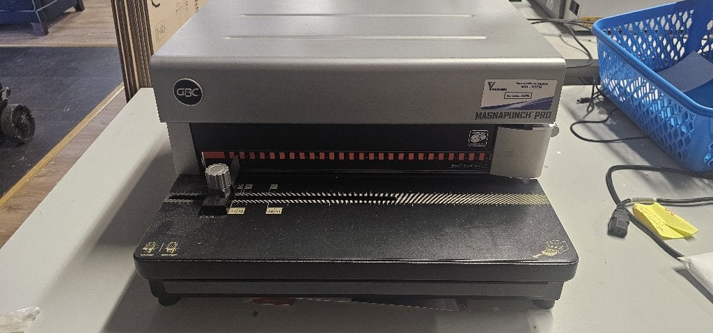 GBC Magnapunch pro, Ophalen, Gebruikt