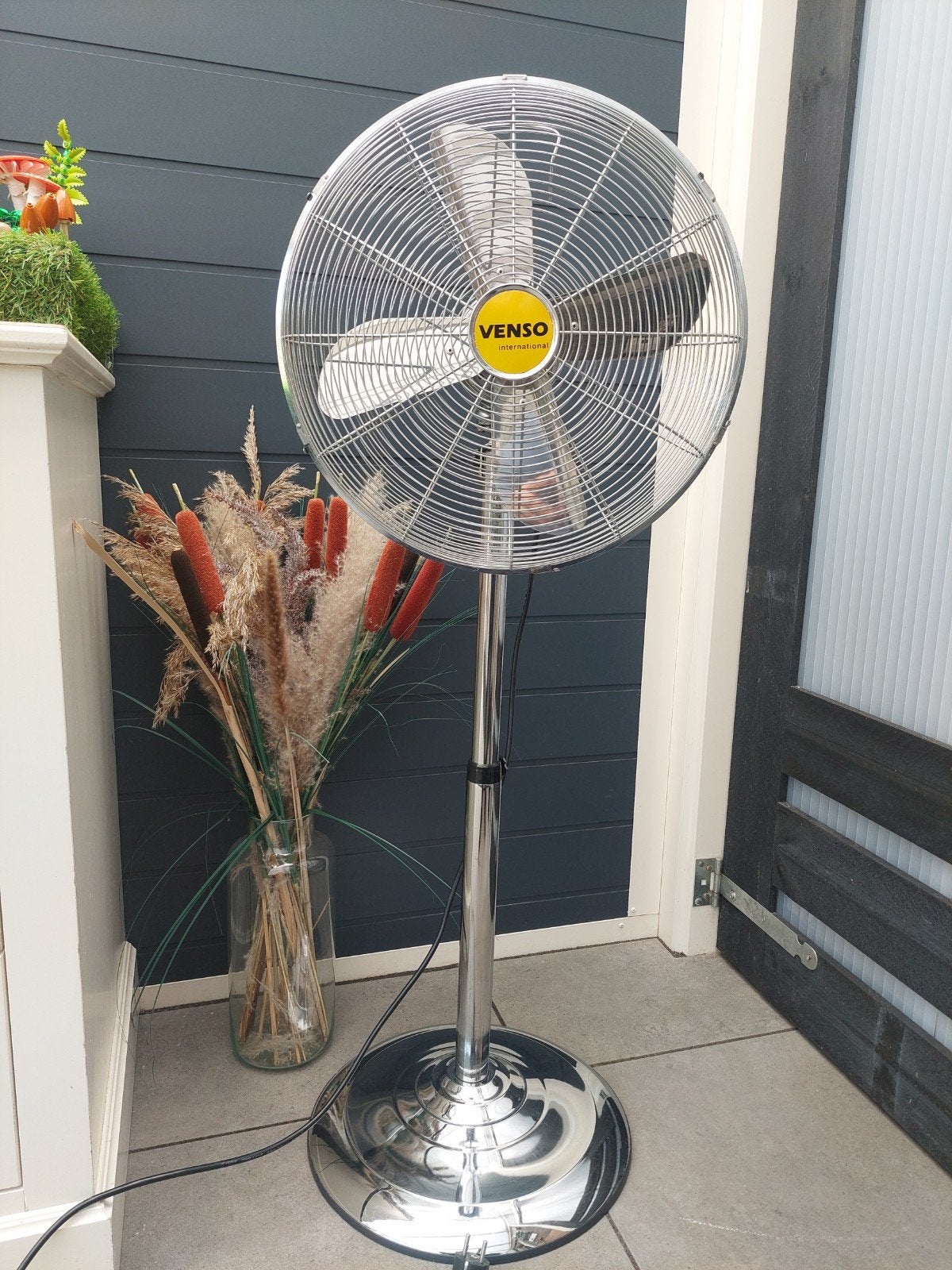 Statief ventilator retro chroom ., Witgoed en Apparatuur, Ophalen of Verzenden, Gebruikt