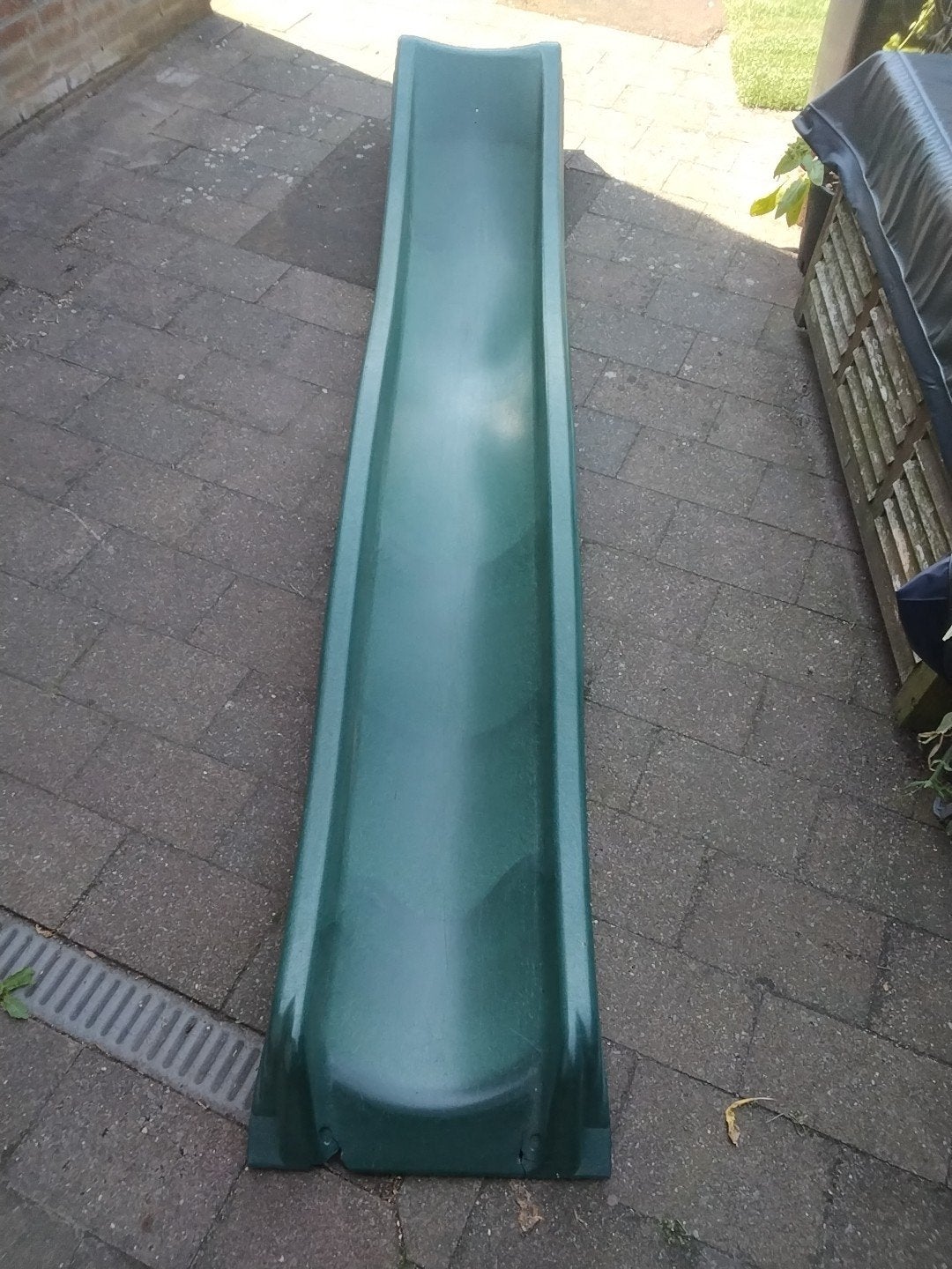 Stevige kunststof  glijbaan groen, Ophalen, Glijbaan