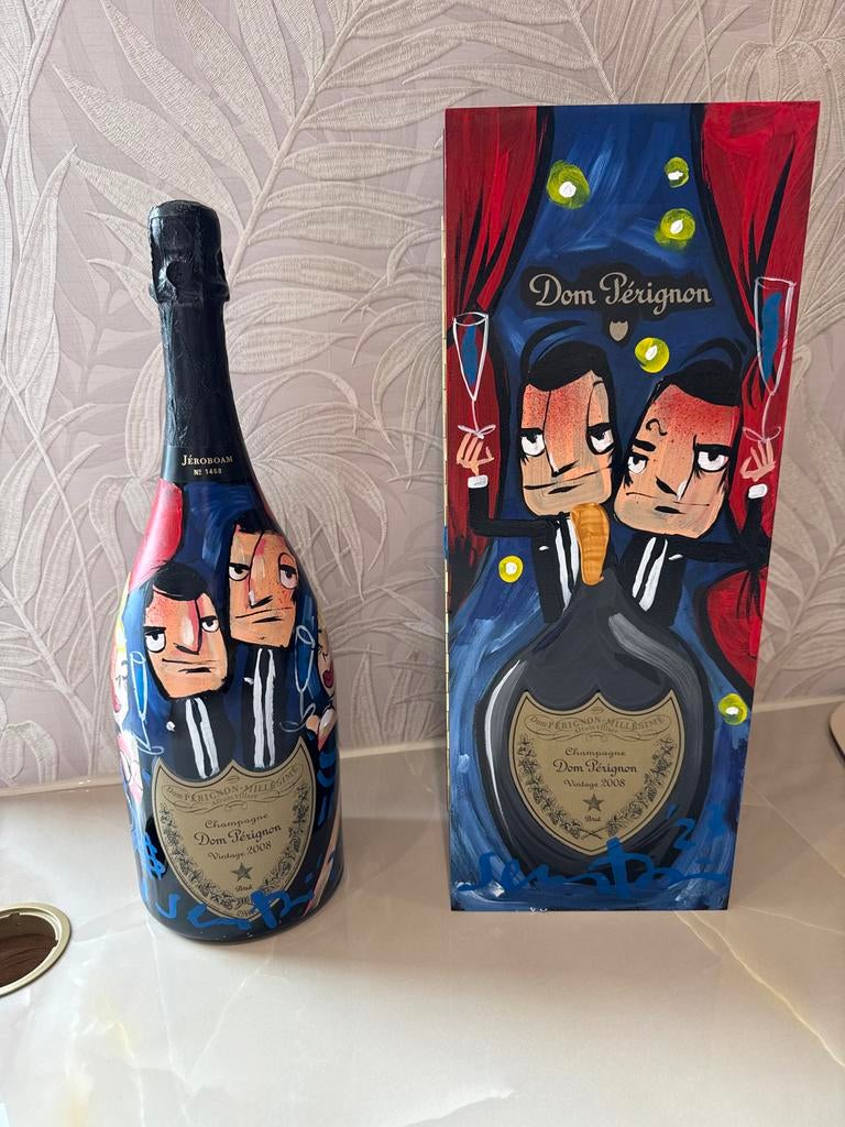 Uniek Selwyn Senatori Kunstwerk op Dom Pérignon 3L 2008, Ophalen