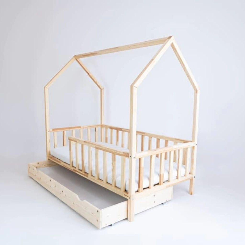 Huisbed 160x80 kinderbed peuterbed juniorbed NIEUW, Leolte, Nieuw, 70 tot 85 cm, Ophalen of Verzenden