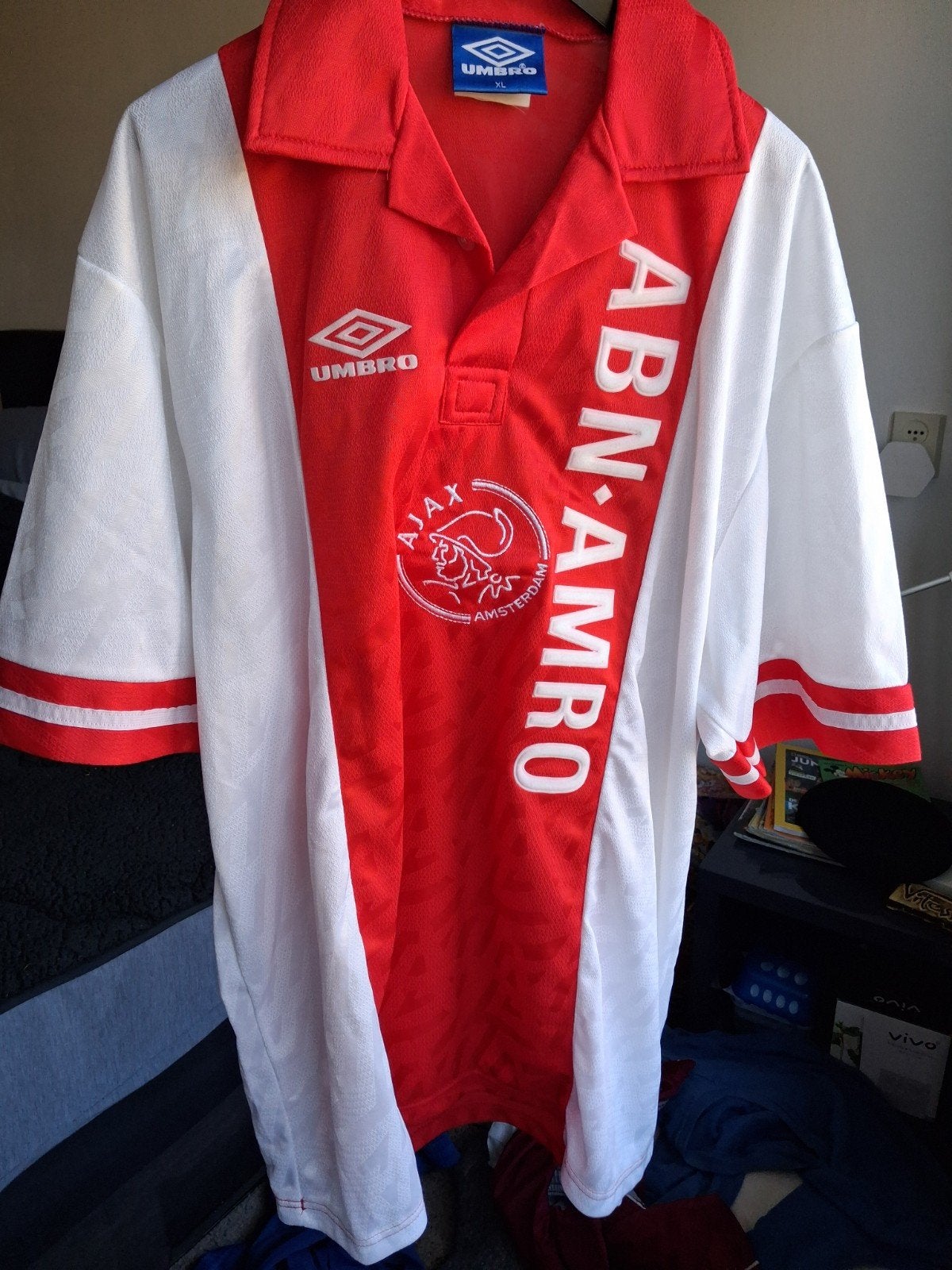 Vintage Ajax ABN AMRO Umbro Shirt XL als nieuw, Maat XL, Ophalen of Verzenden, Gebruikt, Shirt