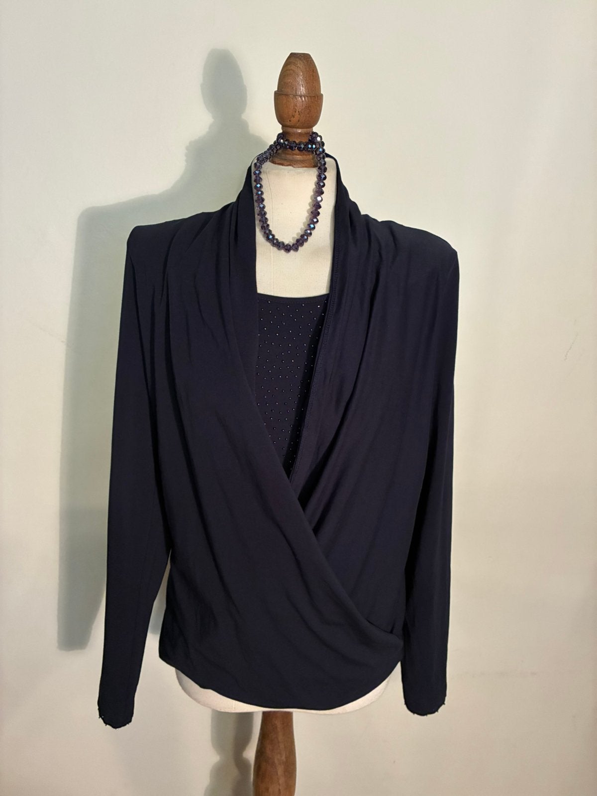 PURDEY BLOUSE/TRUI DARK BLUE, Verzenden, Zo goed als nieuw, Maat 38/40 (M), Blauw