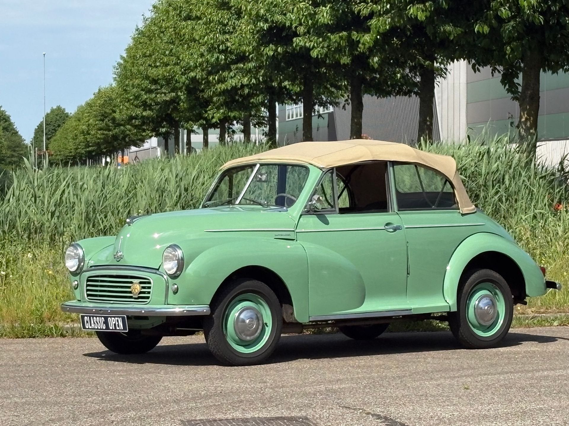 Morris Minor, Cabriolet, Handgeschakeld, Groen, Overige kleuren