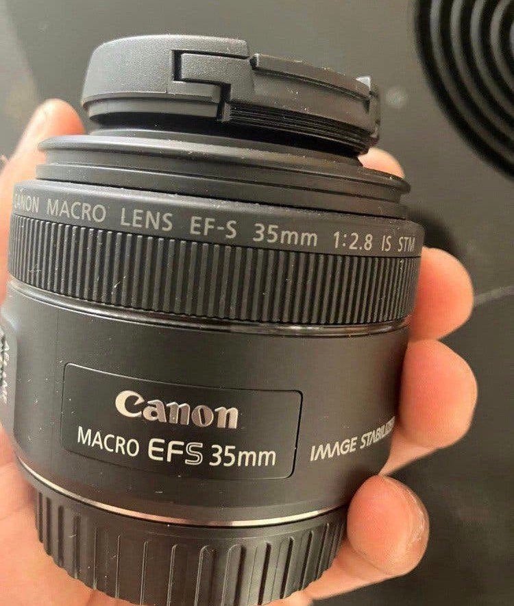Canon EF-S 35mm f/2.8 macro IS STM, Ophalen of Verzenden, Zo goed als nieuw, Macrolens