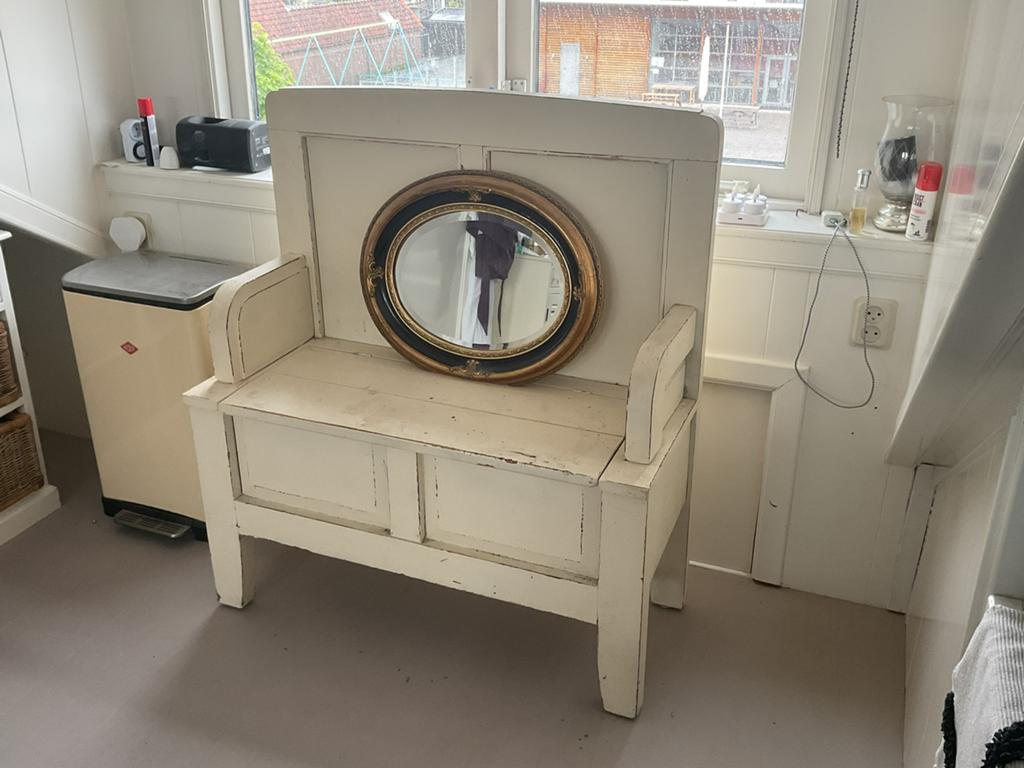 Brocante klepbank, Ophalen