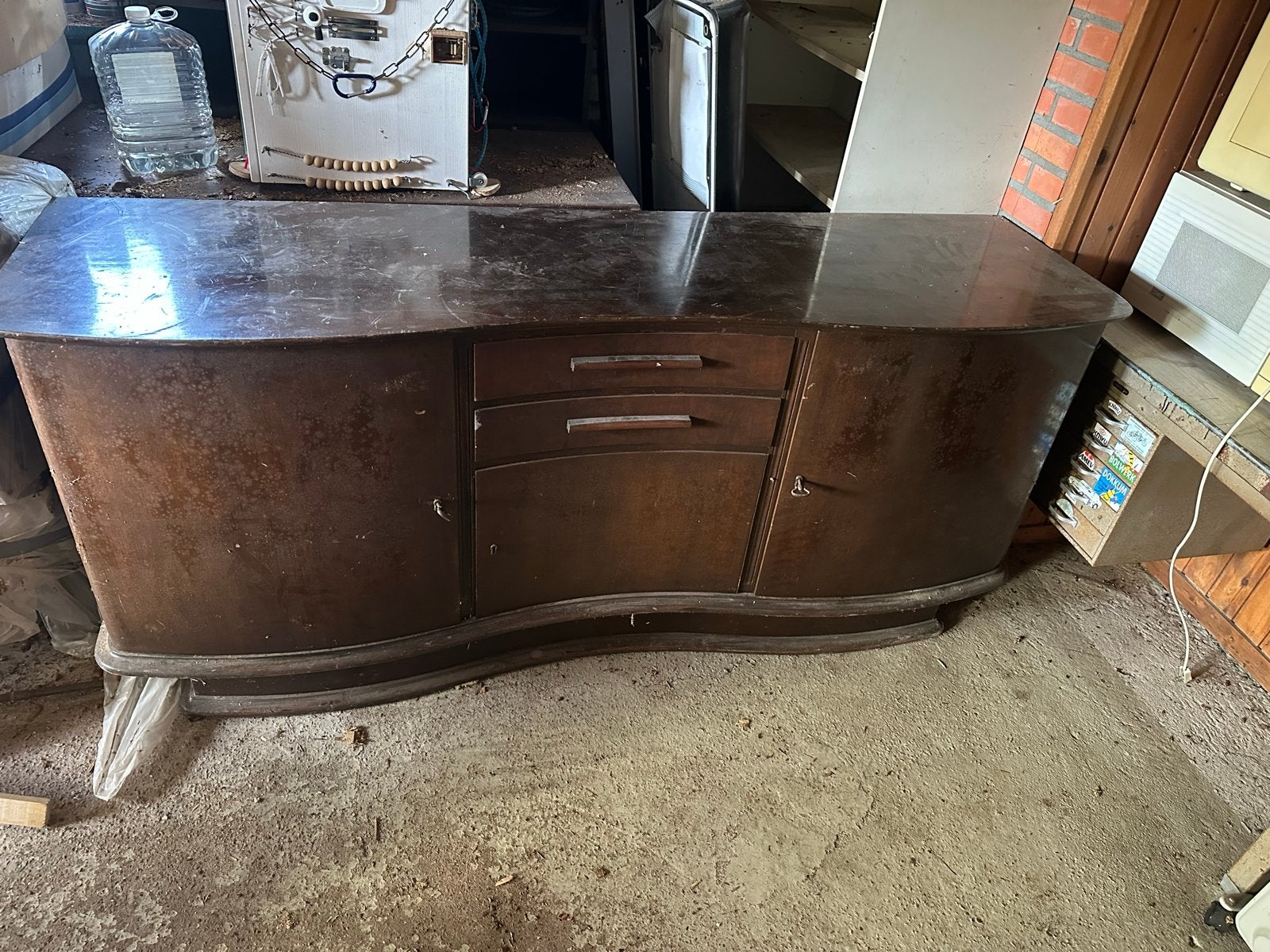 Vintage Art Deco dressoir / buffetkast jaren '30/'40, Antiek en Kunst, Antiek | Meubels | Kasten, Ophalen