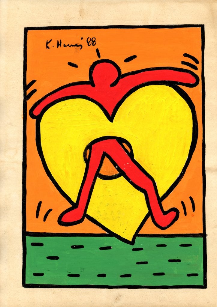 Keith Haring Artwork, Antiek en Kunst, Ophalen of Verzenden