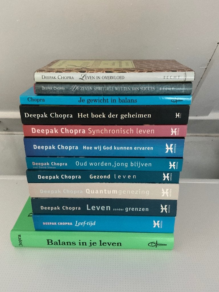 Boekenbundel 12 stuks - Deepak Chopra, Spiritualiteit algemeen, Overige typen, Ophalen of Verzenden, Zo goed als nieuw