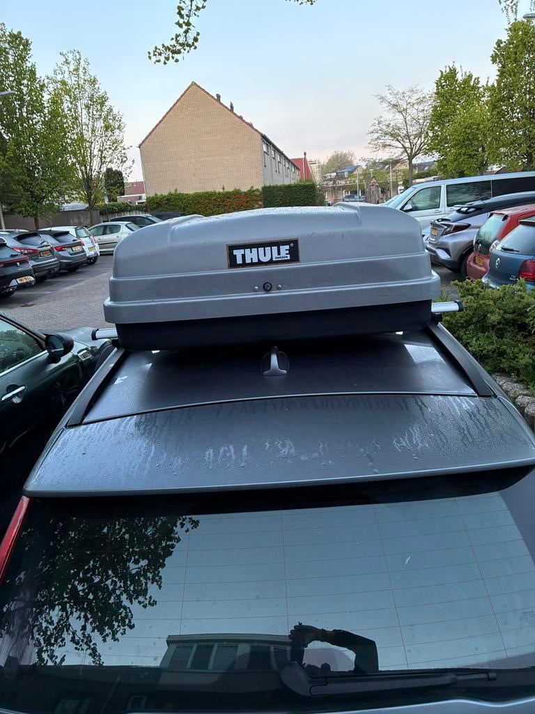 Volvo V60 Thule Dakkoffer met Farad Dakdragers, Auto diversen, Ophalen, Gebruikt