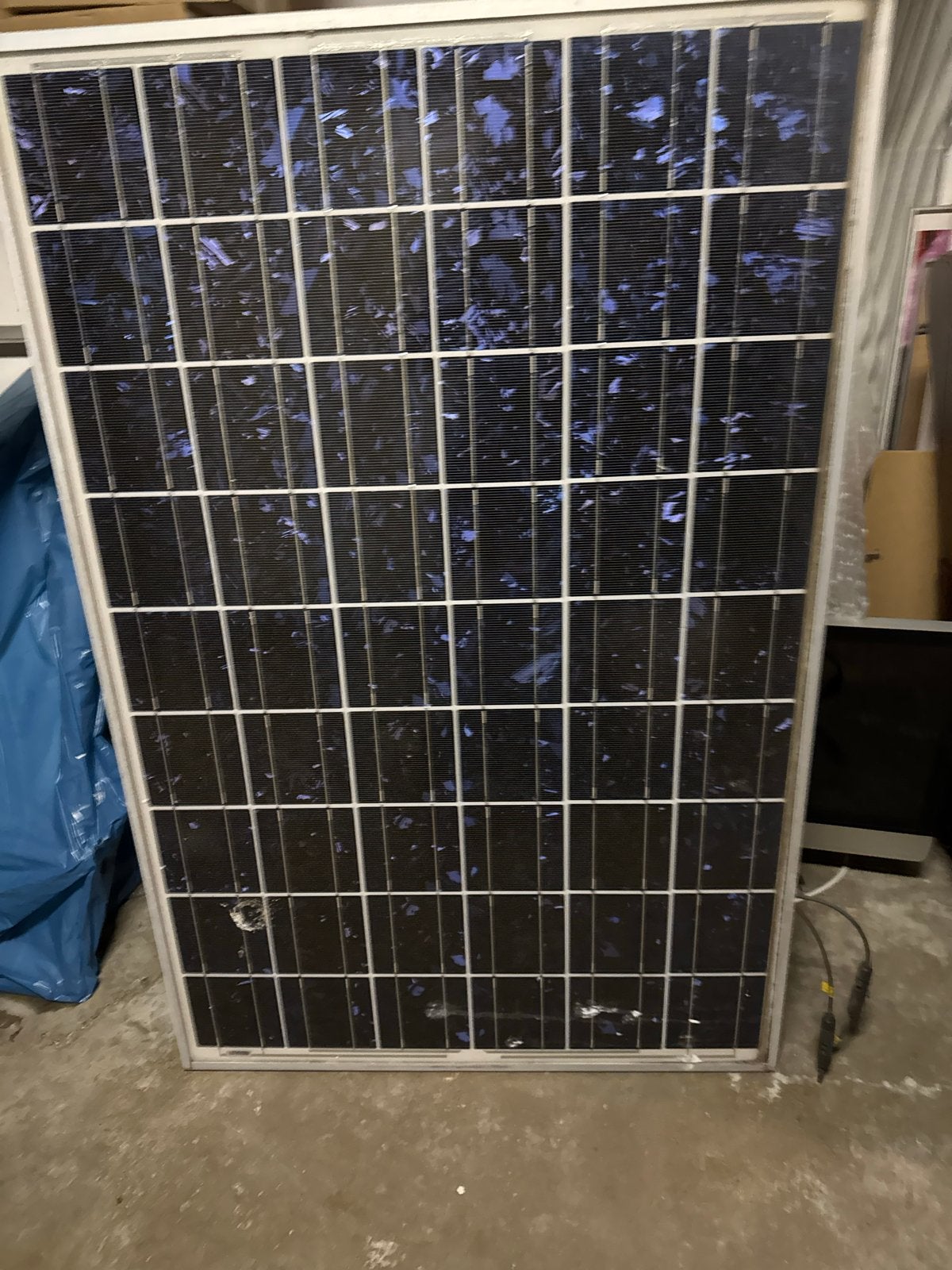 Zonnepaneel - Gebruikt, 200 wattpiek of meer, Doe-het-zelf en Verbouw, Elektra en Kabels, Ophalen, Gebruikt