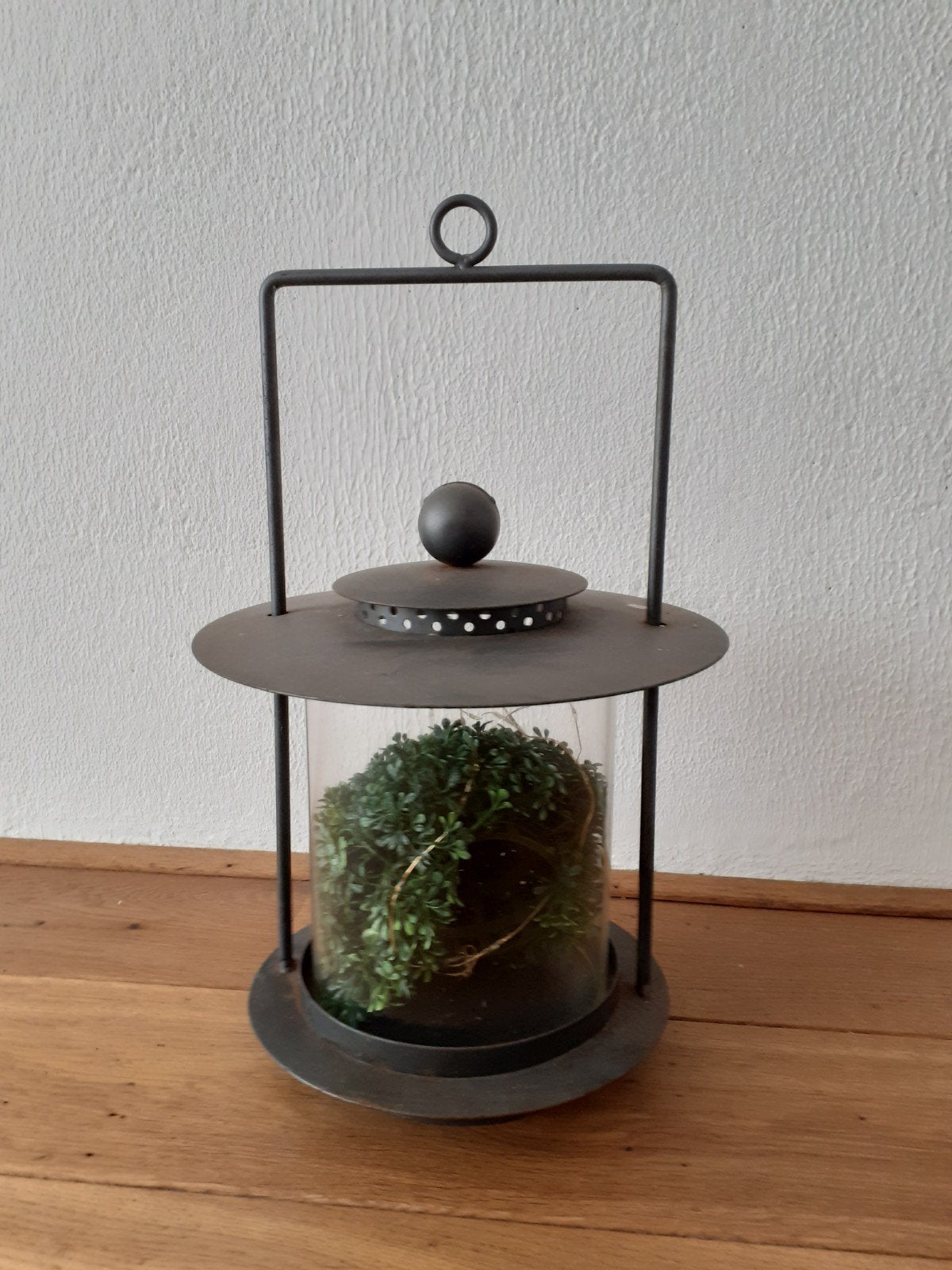 Metalen lantaarn voor kaarslicht of decoratie, Ophalen, Gebruikt, Metaal, Lantaarn