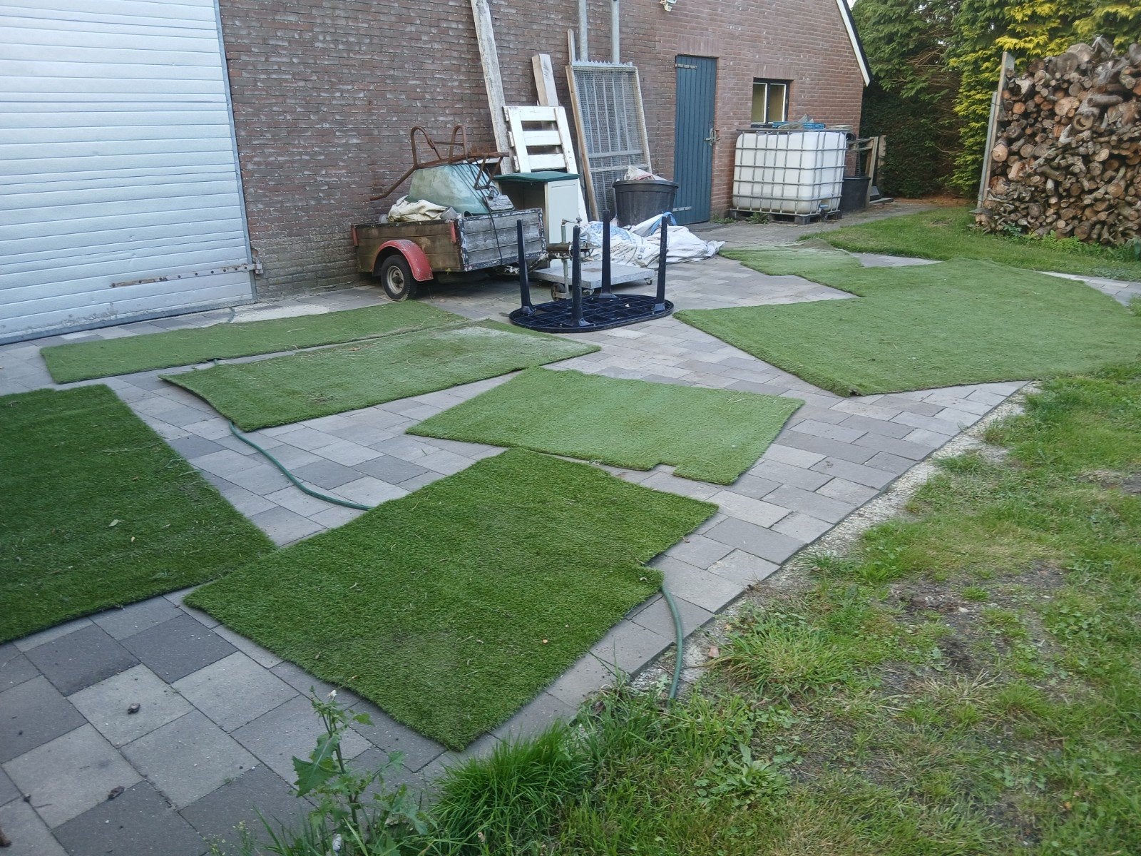 partij kunstgras, Tuin en Terras, Gras en Kunstgras, Ophalen, 20 m² of meer