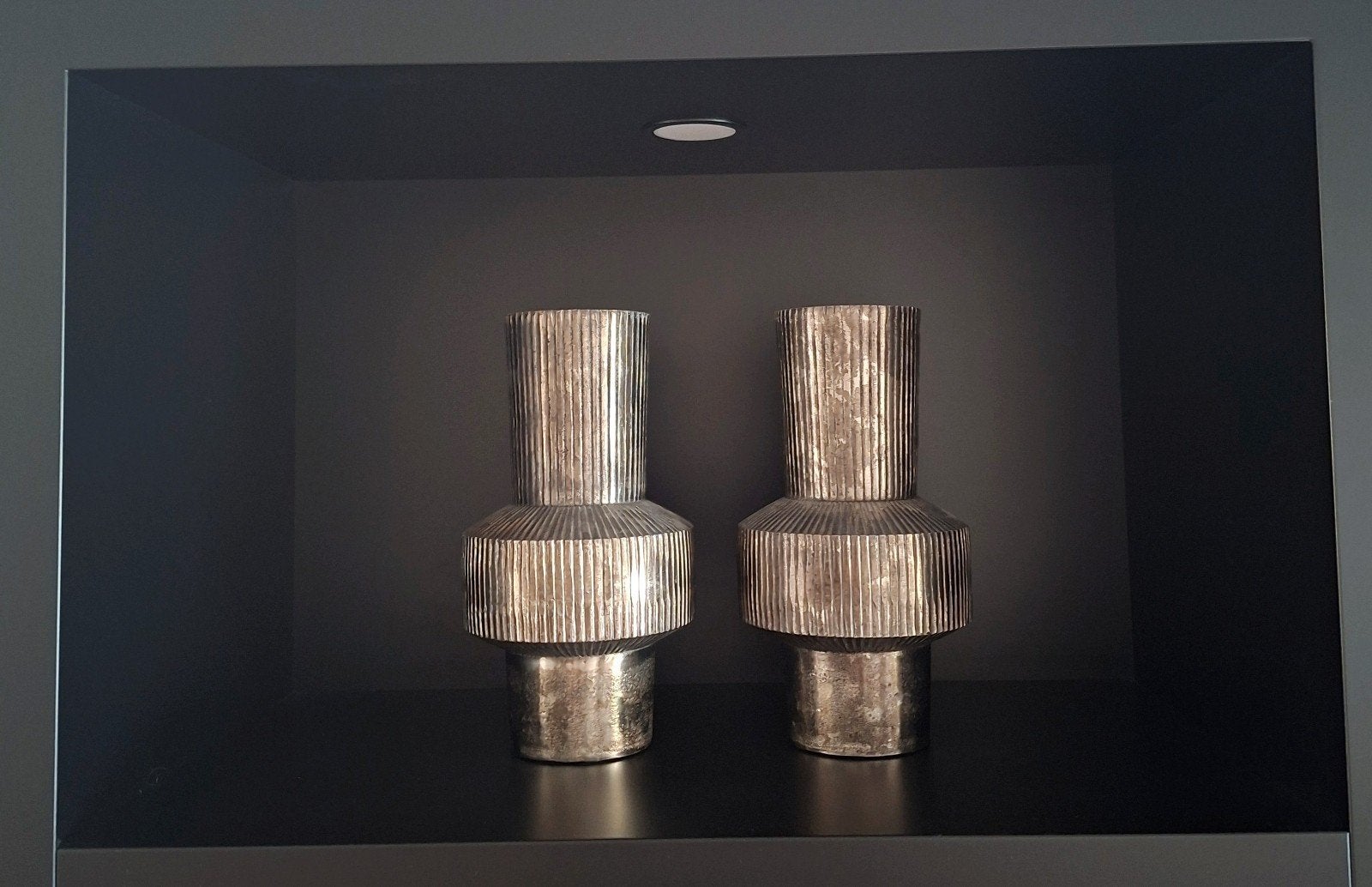 Light & Living vazen (model Benzo, set van 2), Huis en Inrichting, Woonaccessoires | Vazen, Ophalen of Verzenden, Zo goed als nieuw