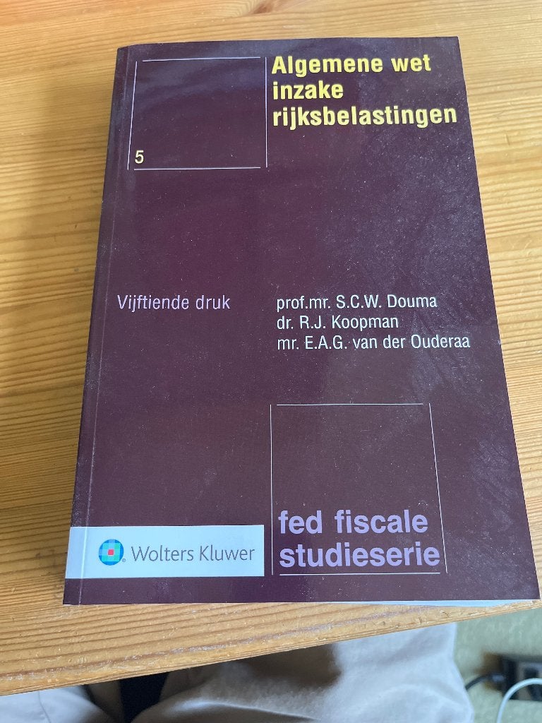 Algemene wet inzake rijksbelastingen vijftiende druk, Boeken, Studieboeken en Cursussen, Ophalen of Verzenden, Beta, Nieuw, WO
