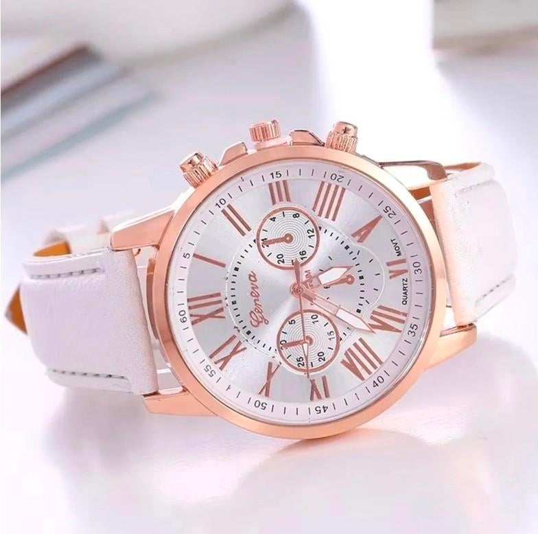 Aurevia Bella Chrono Polshorloge - Diverse Kleuren, Overige materialen, Leer, Polshorloge, Nieuw