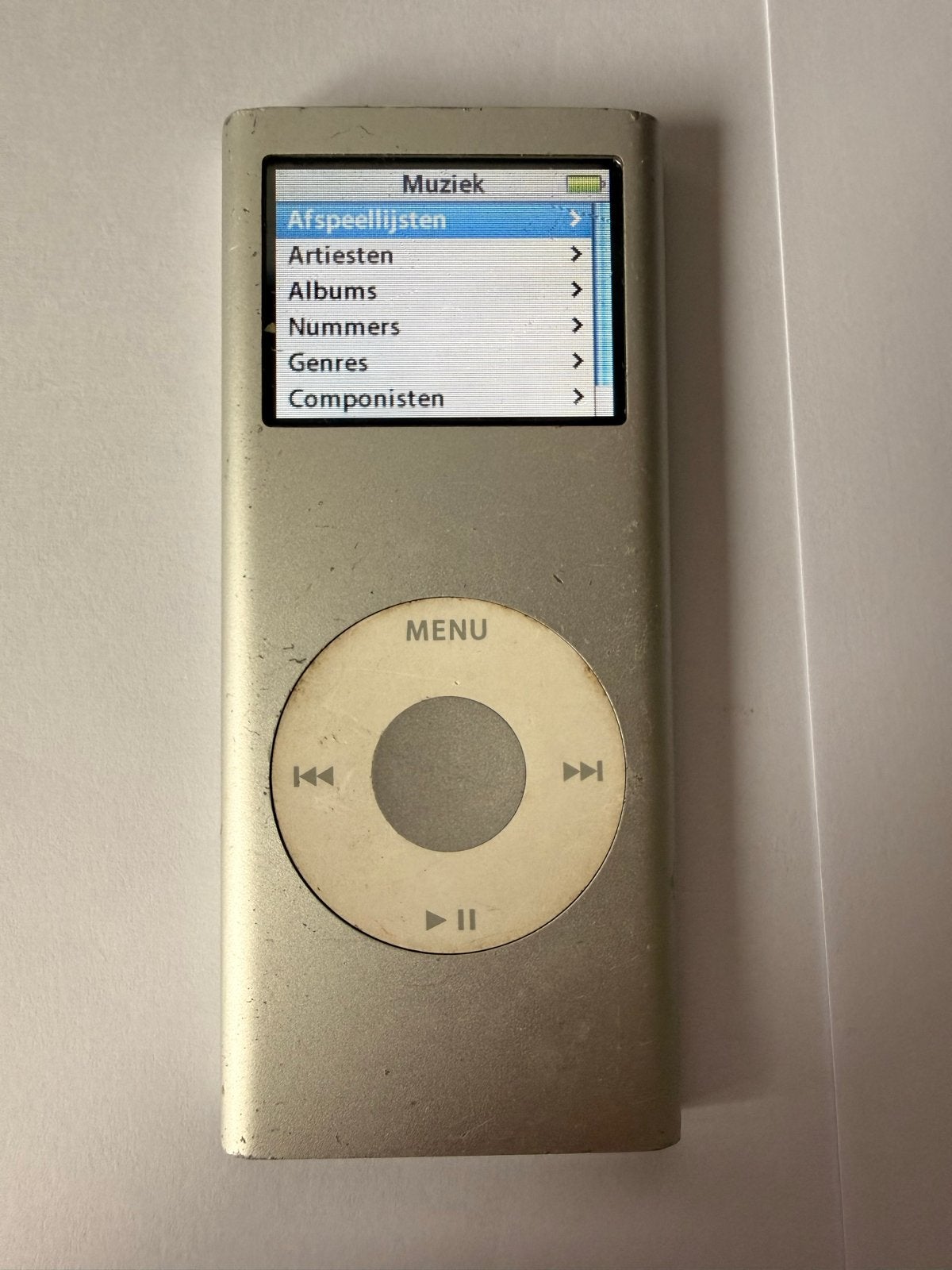 iPod Nano 2e generatie 2GB, Gebruikt, Ophalen of Verzenden, Nano, Zilver