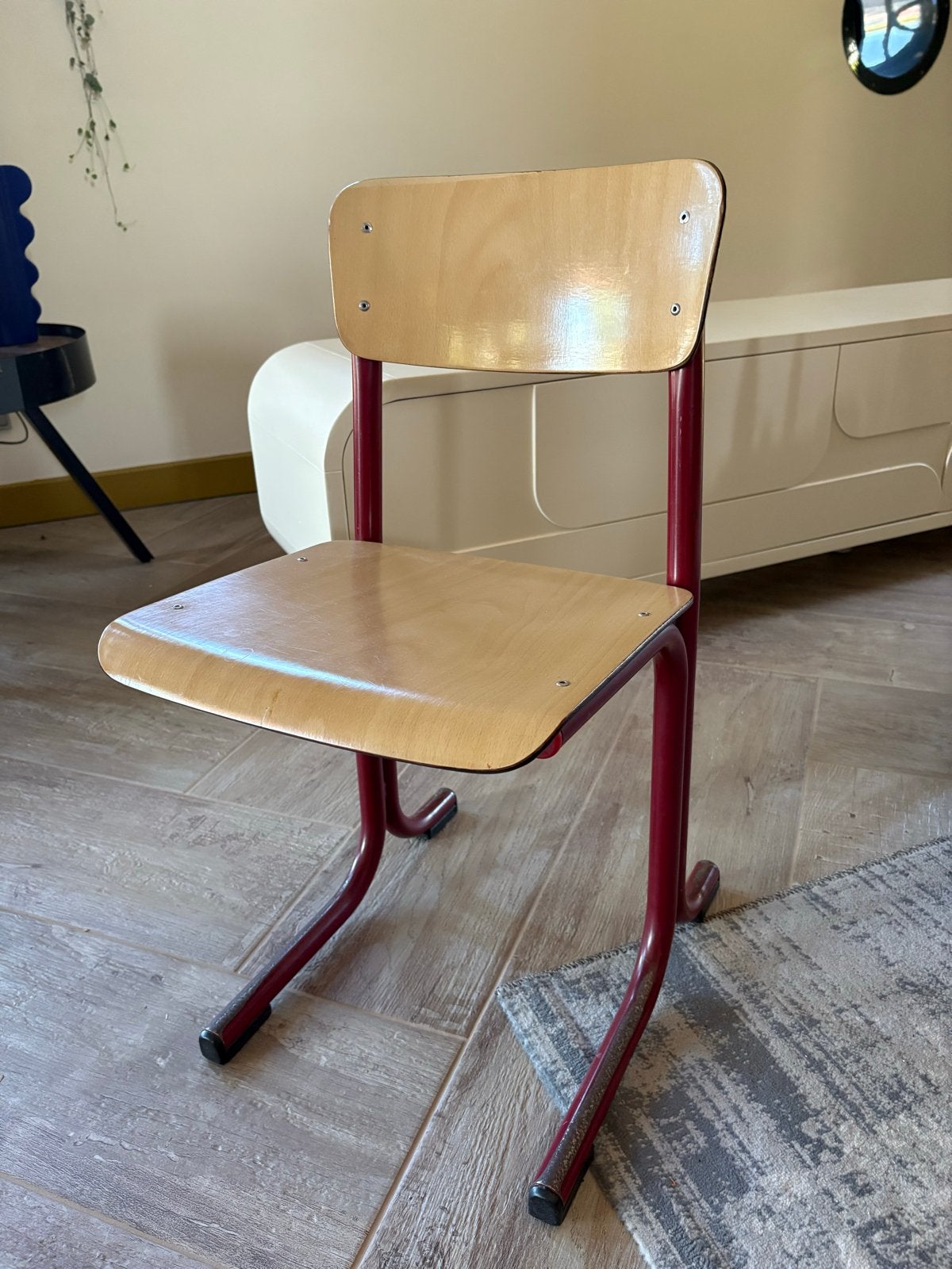 Vintage Bureaustoel voor Kinderen - Hout en Metaal, Ophalen, Gebruikt, Overige kleuren, Eén