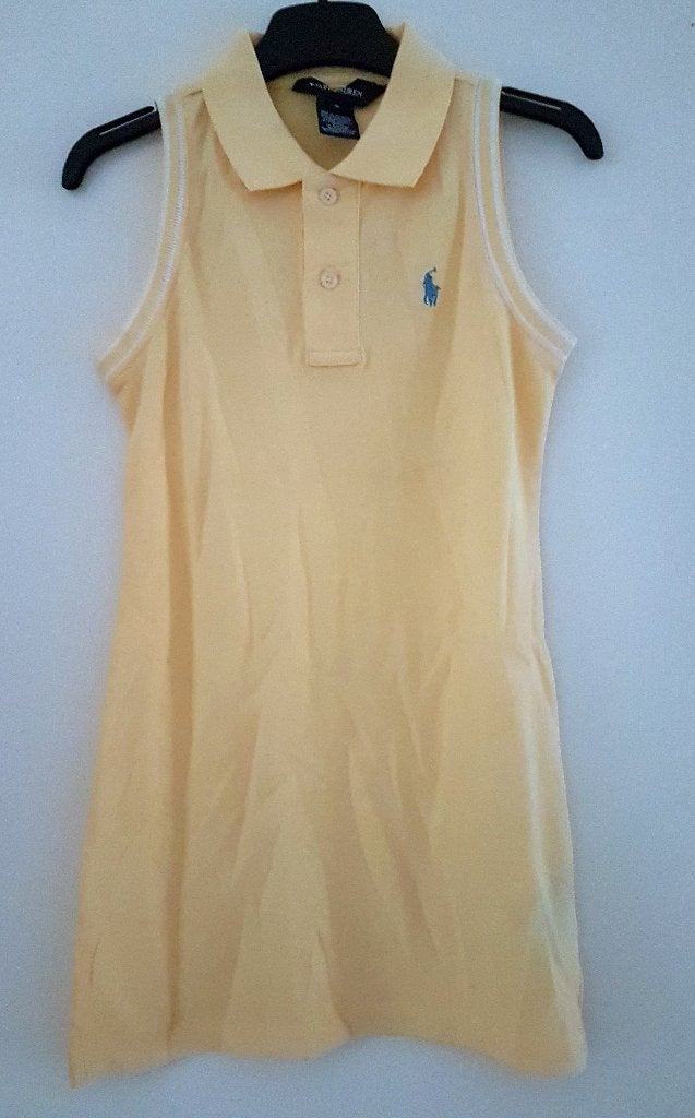 Gele Ralph Lauren polojurk maat 116 *NIEUW* (0601) a, Meisje, Nieuw, Ophalen of Verzenden, Jurk of Rok