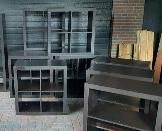 8 Vakkenkasten ikea kallax  / expedit, Ophalen, Gebruikt