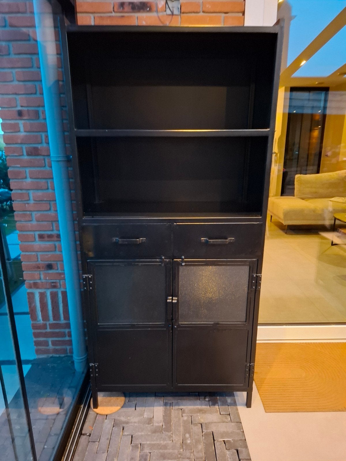 industriele metalen vitrinekast