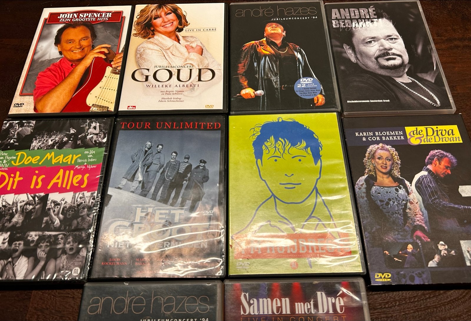 10 Nederlandstalige Muziek & Theater DVD's., Ophalen of Verzenden, Gebruikt, Muziek