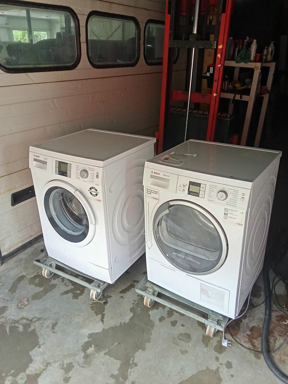 Bosch condens droger + wasmachine setprijs €199,-, Bosch, ., Ophalen of Verzenden, Zo goed als nieuw