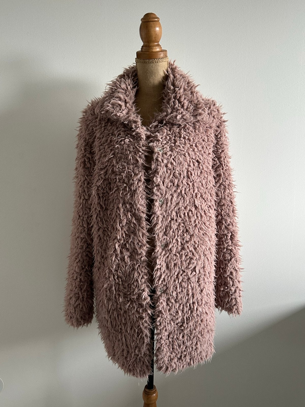 Jazlyn roze teddy jas maat 40, Ophalen of Verzenden, Zo goed als nieuw, Maat 38/40 (M), Roze