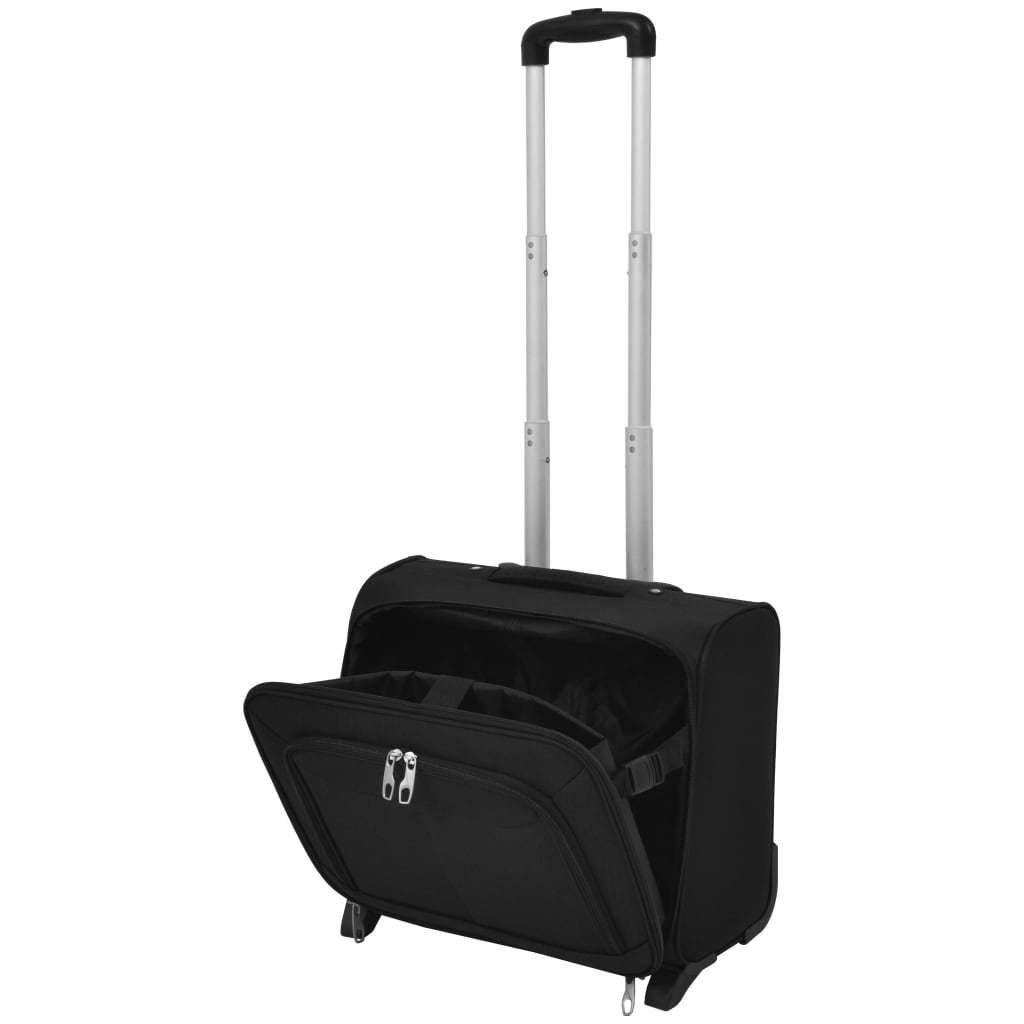 Pilotenkoffer zwart piloten pilootkoffer GRATIS BEZORGD!, Wieltjes, Verzenden, Nieuw, Minder dan 50 cm