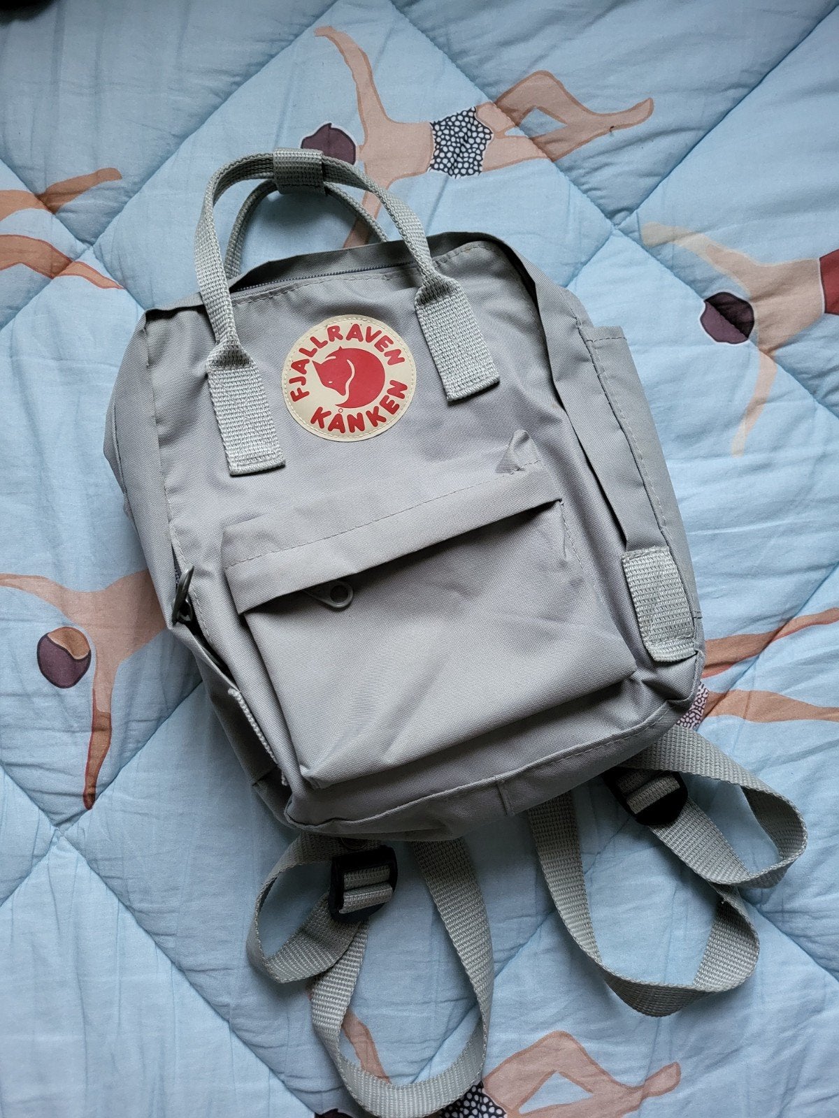 Fjällräven Kånken Mini rugtas - Lichtgrijs (Origineel), Overige merken, Gebruikt, Minder dan 30 cm, Ophalen of Verzenden