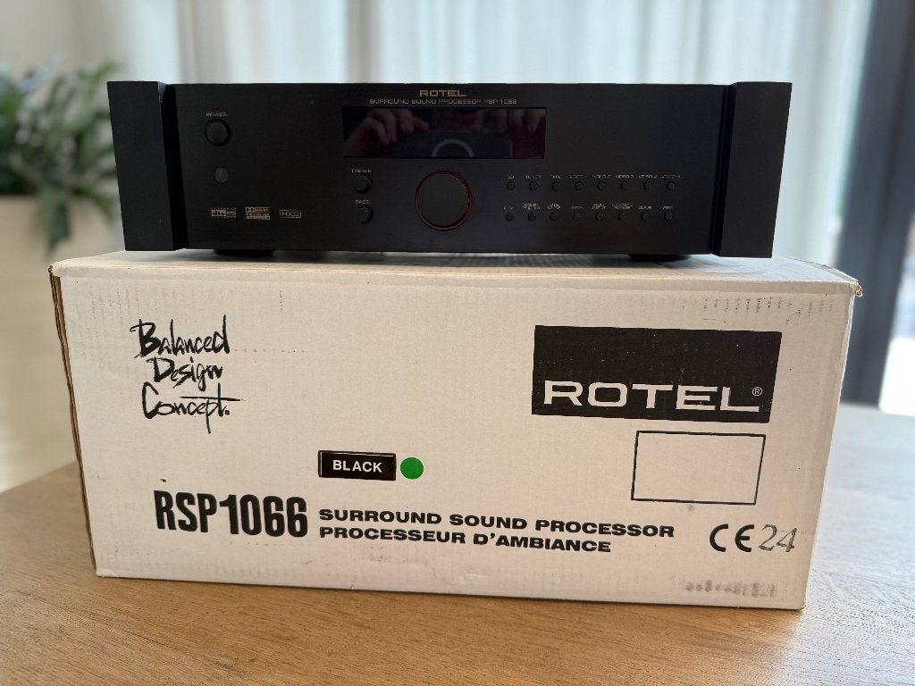 Rotel RSP-1066 AV-voorversterker/surroundprocessor + RR-1050, Zo goed als nieuw, Minder dan 60 watt, Ophalen, Overige merken