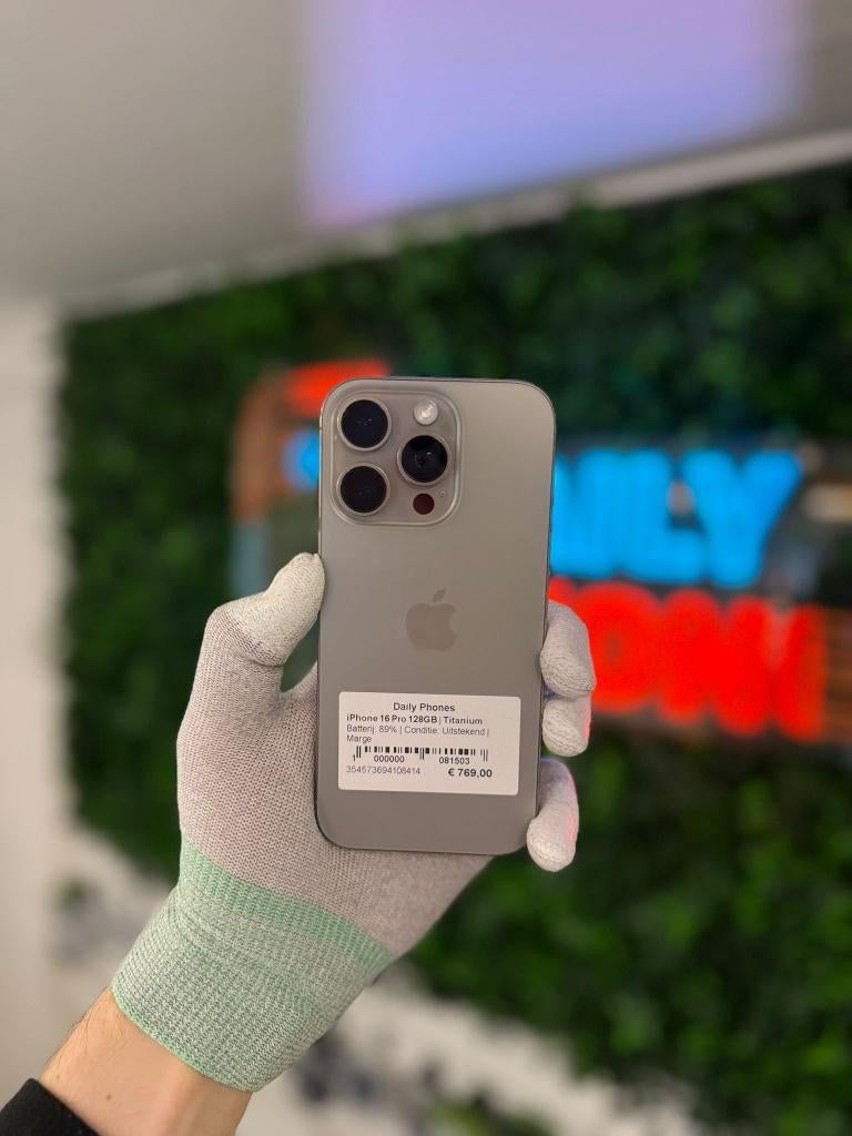 iPhone 16 Pro 128GB | Titanium, Ophalen of Verzenden, Nieuw