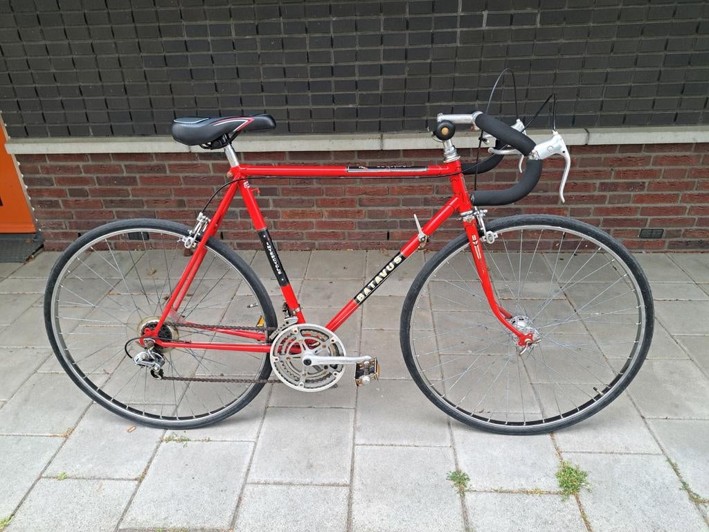 Batavus Racefiets Oldtimer - Nieuwe banden en stuurlint, Fietsen en Brommers, Fietsen | Racefietsen, Ophalen, Gebruikt, Heren