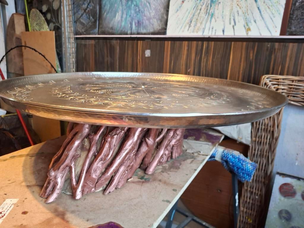 rond metalen riverdale tafeltje, Ophalen, 50 tot 100 cm, Rond, 50 tot 100 cm