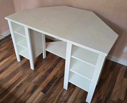 IKEA BRUSALI hoekbureau wit, Huis en Inrichting, Ophalen, Opbergruimte, Gebruikt, 120 cm