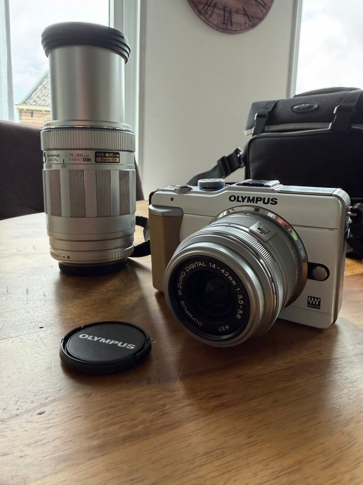 Olympus PEN E-PL1 Compact Camera met 2 lenzen, Ophalen of Verzenden, Zo goed als nieuw, Olympus, 8 keer of meer