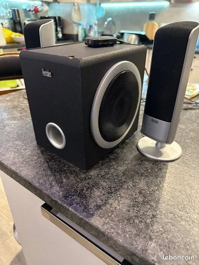 Hercules XPS 2.120 Luidsprekerset met Subwoofer, Computers en Software, Pc speakers, Gebruikt, Overige typen, Ophalen of Verzenden