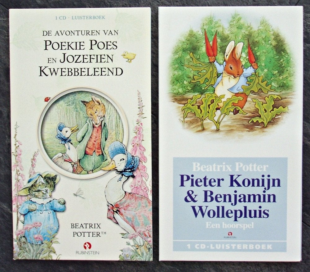 2x Luisterboek - Pieter Konijn & Poekie Poes Beatrix Potter, Verzenden, Beatrix Potter, Cd