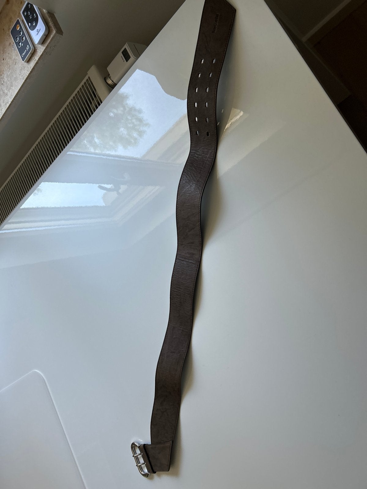 NeroGiardini Leren Riem - Bruin, Zo goed als nieuw, Ophalen of Verzenden, Zo goed als nieuw, Bruin, Echt leder