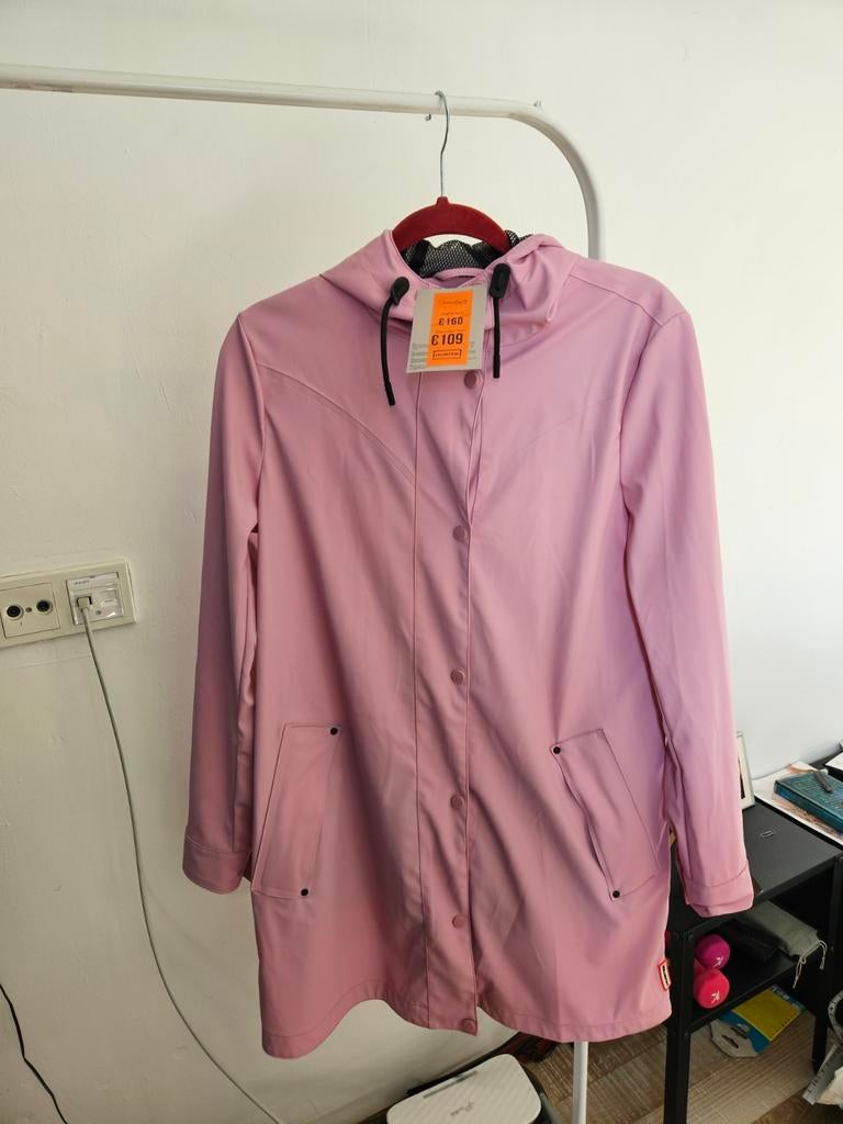 Roze Hunter regenjas - Maat S - Nieuw met prijskaartjes, Ophalen of Verzenden, Roze, Maat 36 (S), Hunter