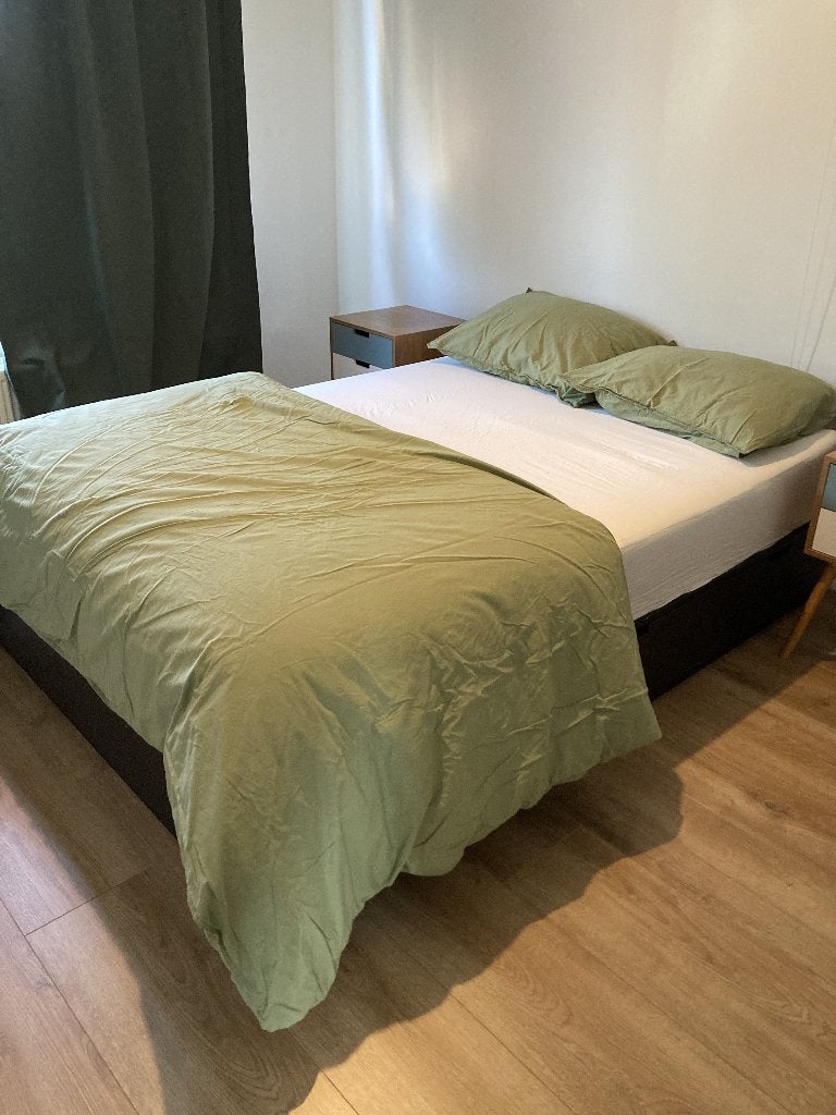 IKEA nordli bed, Ophalen, Zwart, Tweepersoons, 140 cm