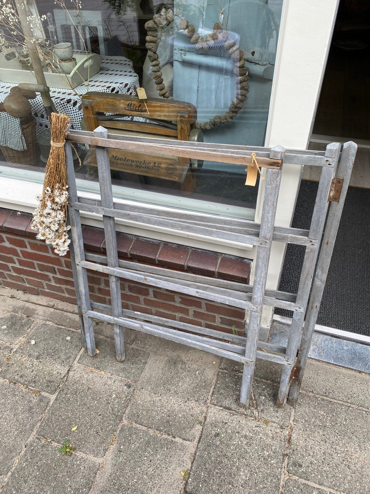 Leuk Oud Droogrek, Wasrek, Brocante, Hout, Ophalen