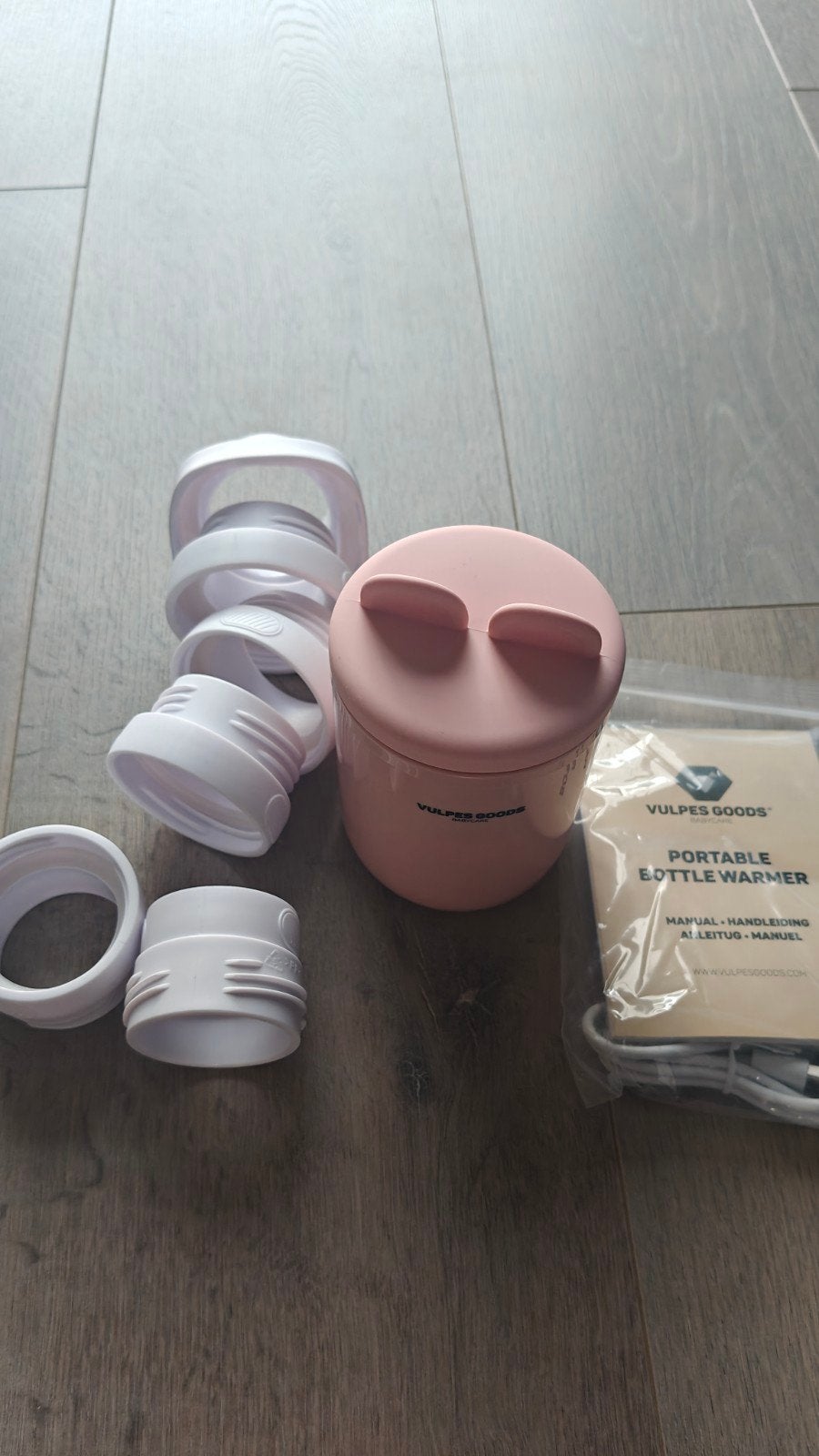 Vulpes Goods Draagbare Flessenwarmer Roze, Ophalen of Verzenden