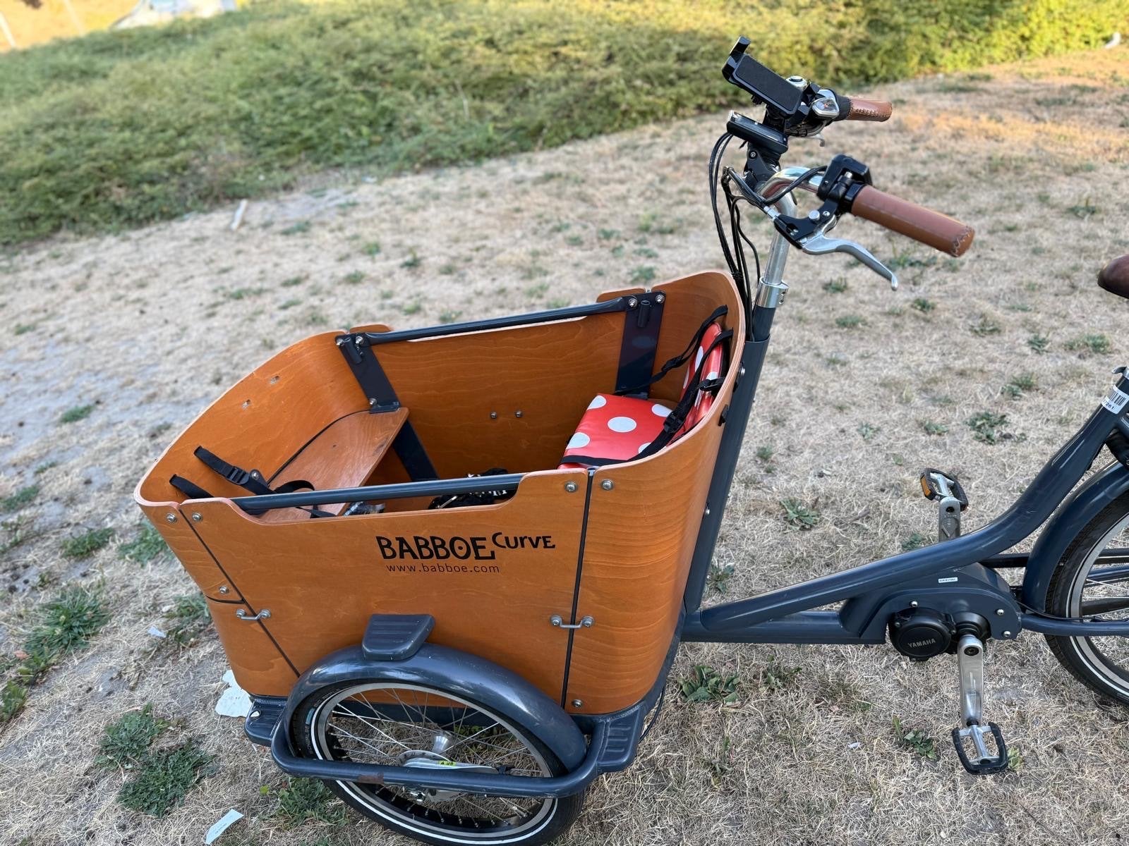 Babboe Curve mountain Elektrische Bakfiets, Elektrisch, Zo goed als nieuw, 2 kinderen, Schijfrem